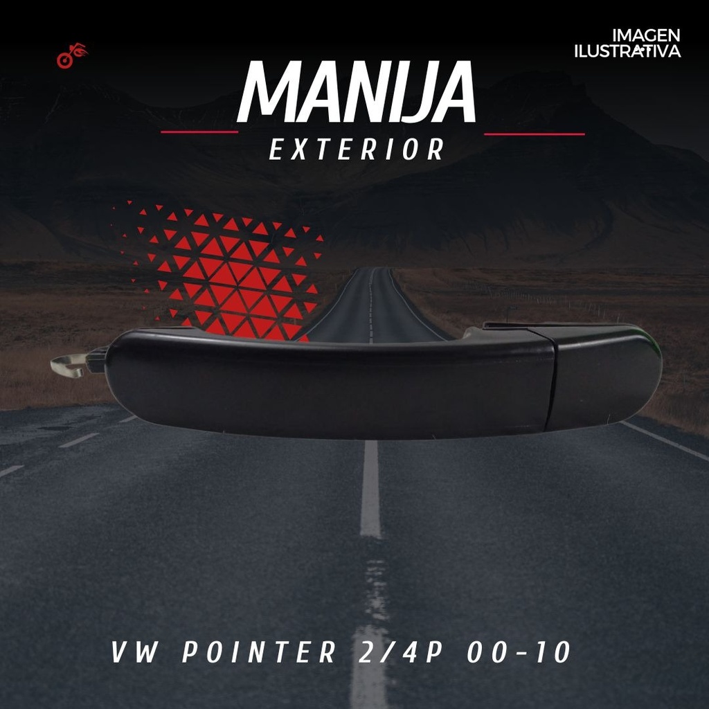 Manija Exterior Volkswagen Pointer2/4p 2000-2010  Pata Corta