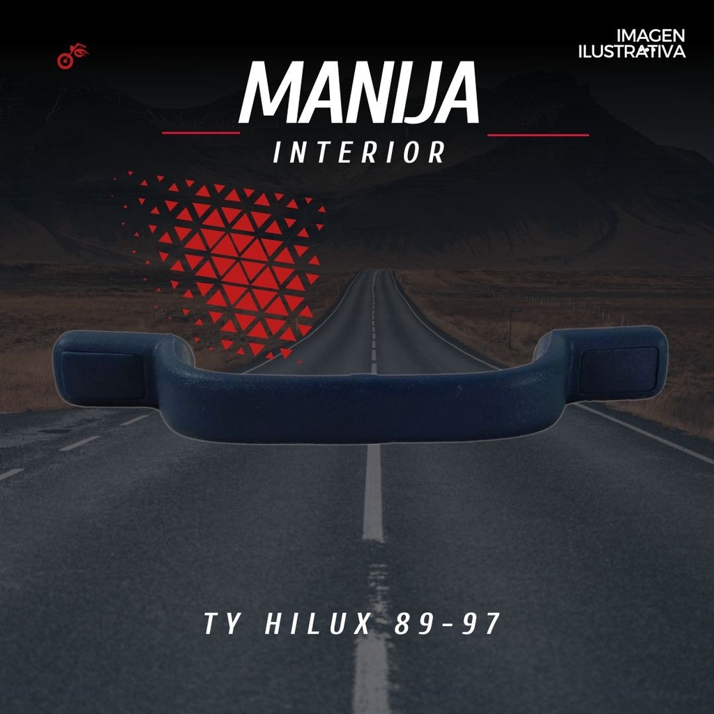 Manija Interior Ty Hilux 89-97 Azul Der/izq Plástico Hushan