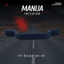 Manija Interior Ty Hilux 89-97 Azul Der/izq Plástico Hushan