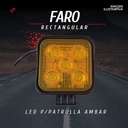 Faro Rectangular Led Ámbar Estrobo