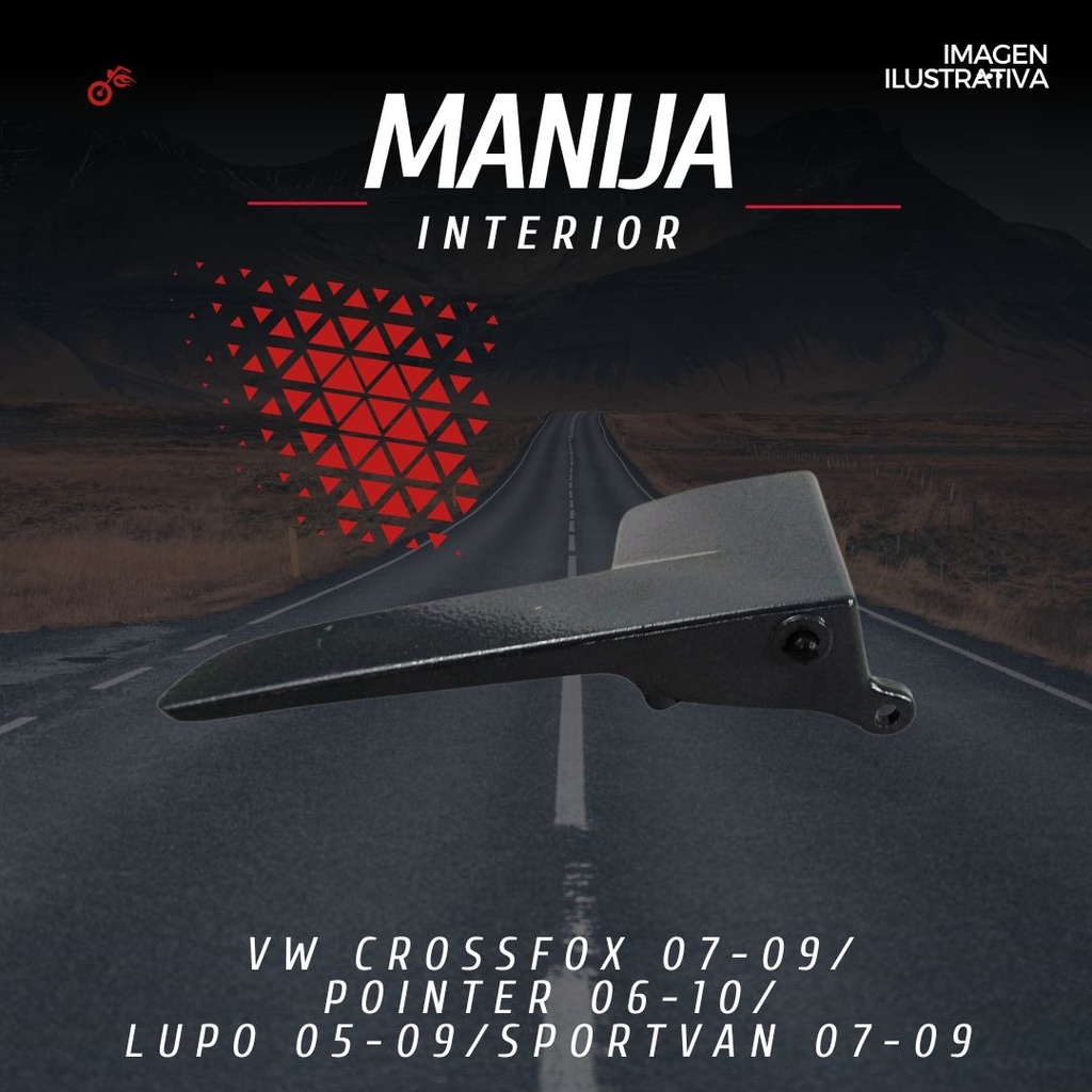 Manija Interior Volkswagen Crossfox/póinter/lupo/sportvan 07