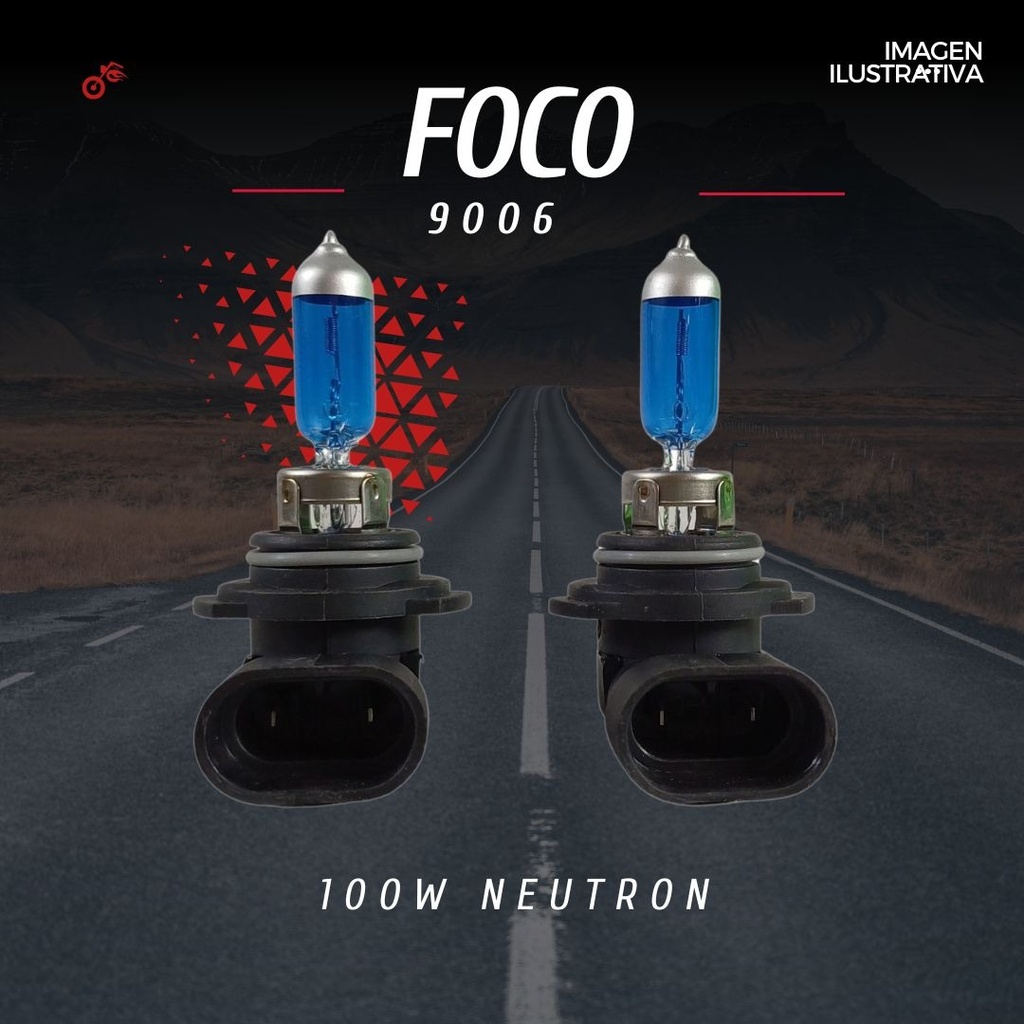 Foco 9006 100w Neutron  Bulbo Azul