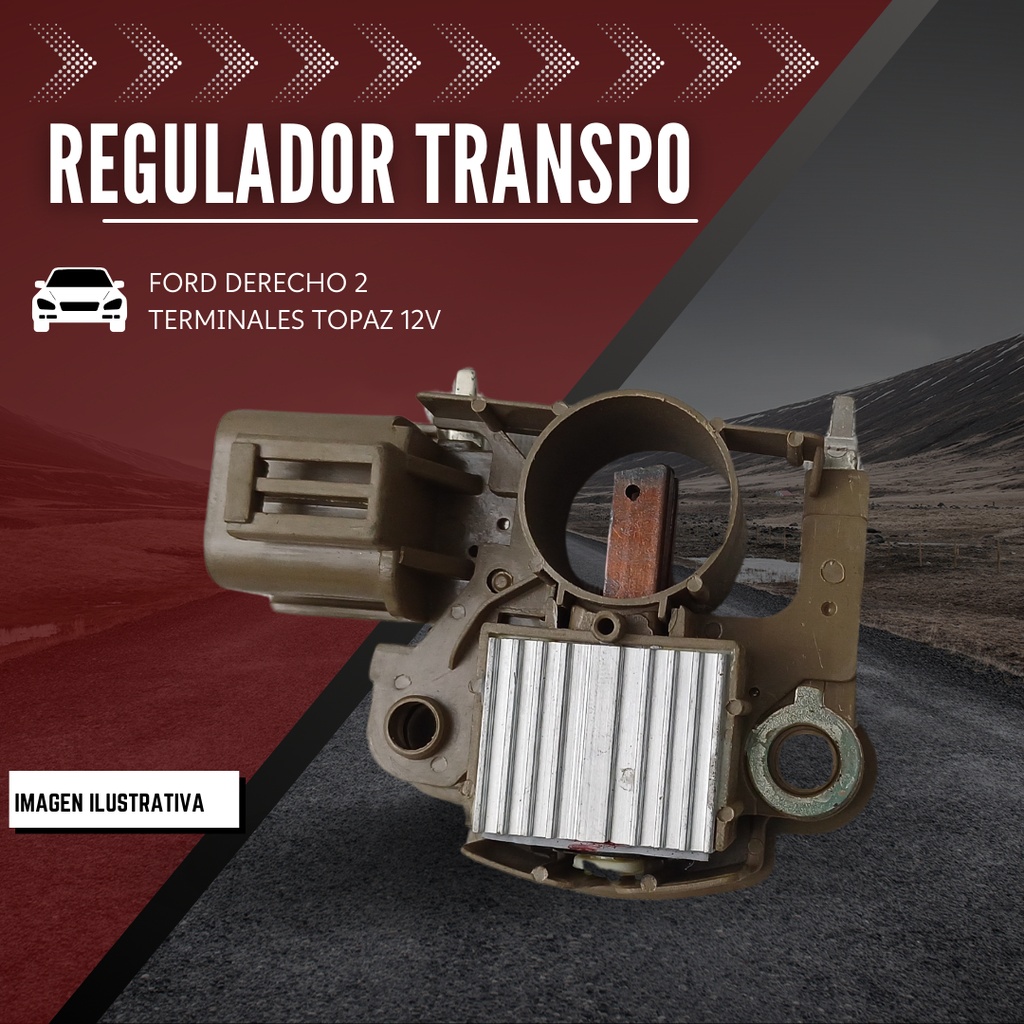 Regulador Mitsubishi Ford Derecho 2 Terminales Topaz 12v