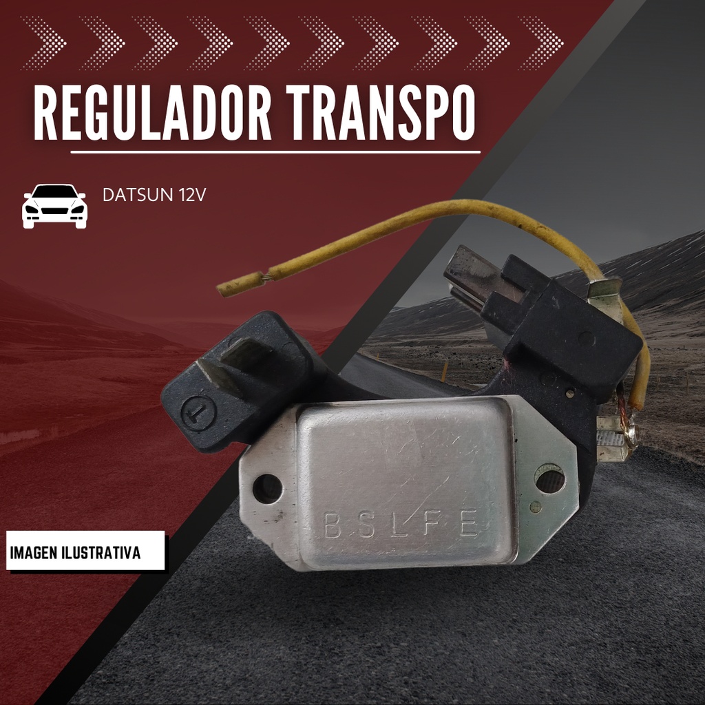 Regulador Datsun Hitachi Con Porta Carbon A Un Lado 12v