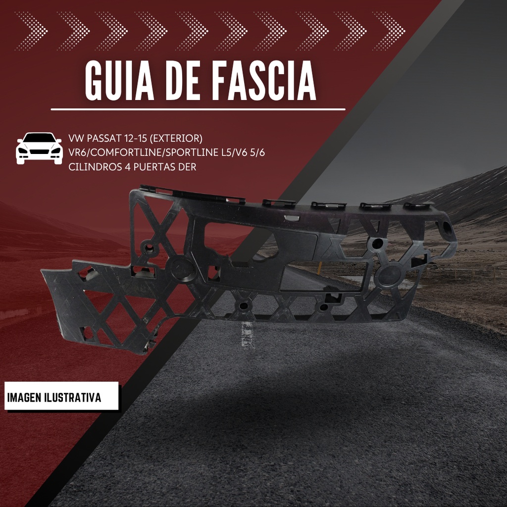 Guia Fascia Delantera Vw Passat 12-15 (exterior)