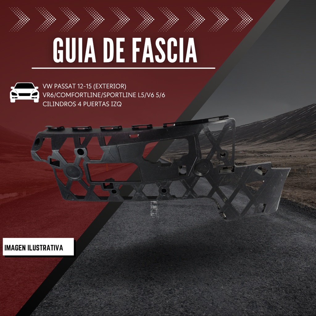 Guia Fascia Delantera Vw Passat 12-15 (exterior)