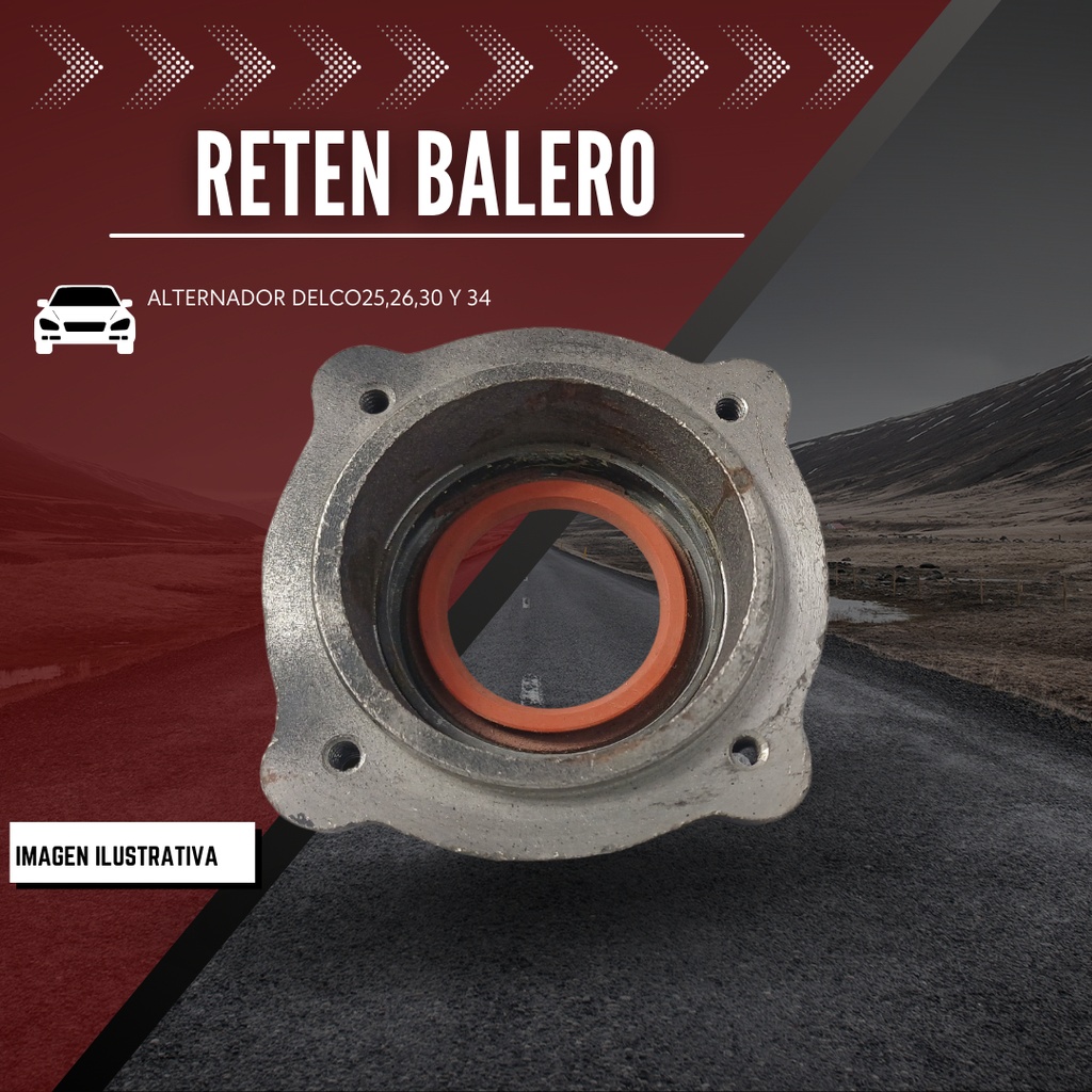 Reten Para Balero Alternador Delco25,26,30 Y 34