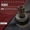 Bendix Mo-car 1040 Bosch Vw Beetle Passat 92-99 10d Ccw 10 E
