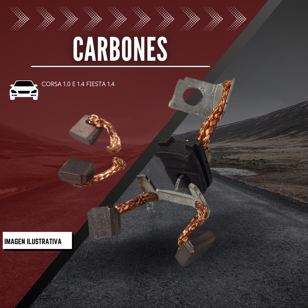 Carbones Sulcarbon  Corsa 1.0 E 1.4 Fiesta 1.4