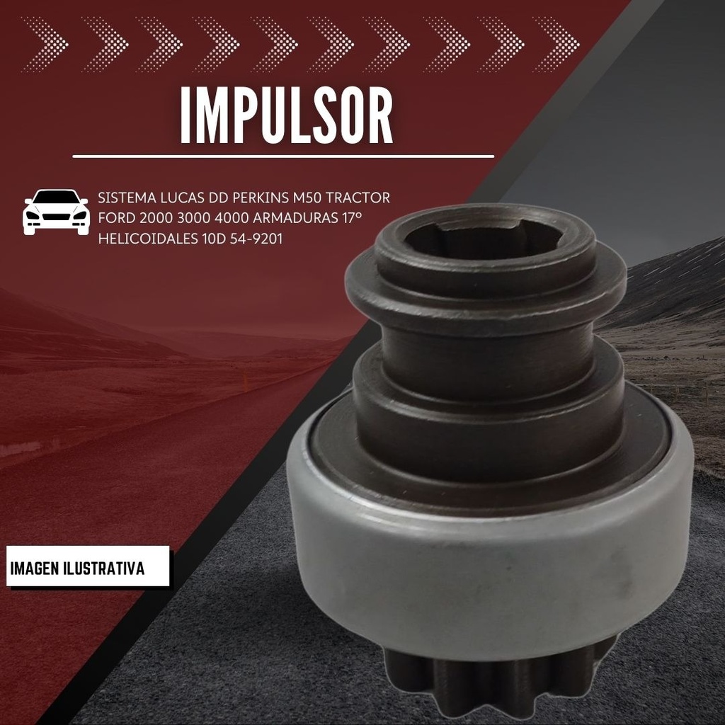 Impulsor Sistema Lucas Dd Perkins M50 Tractor Ford 2000 3000