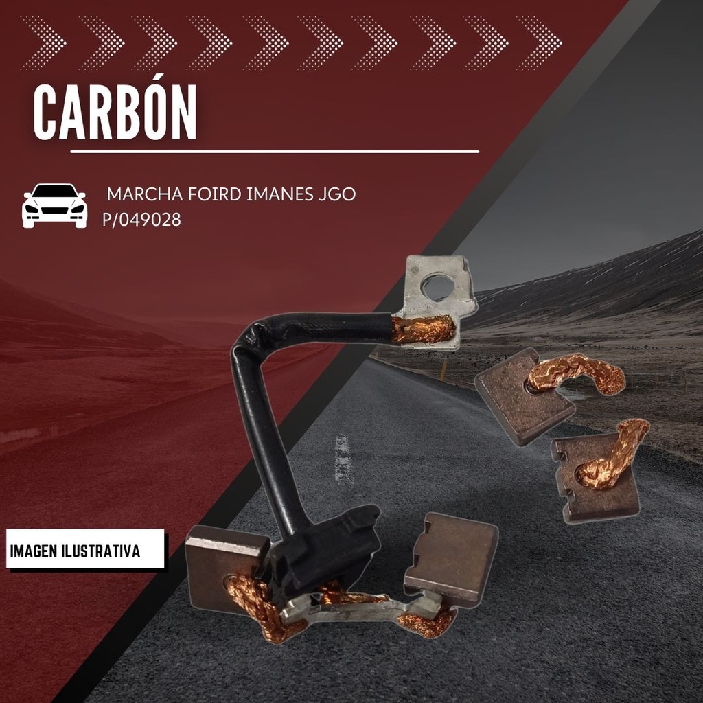 Carbon Marcha Ford Imanes Jgo P/049028