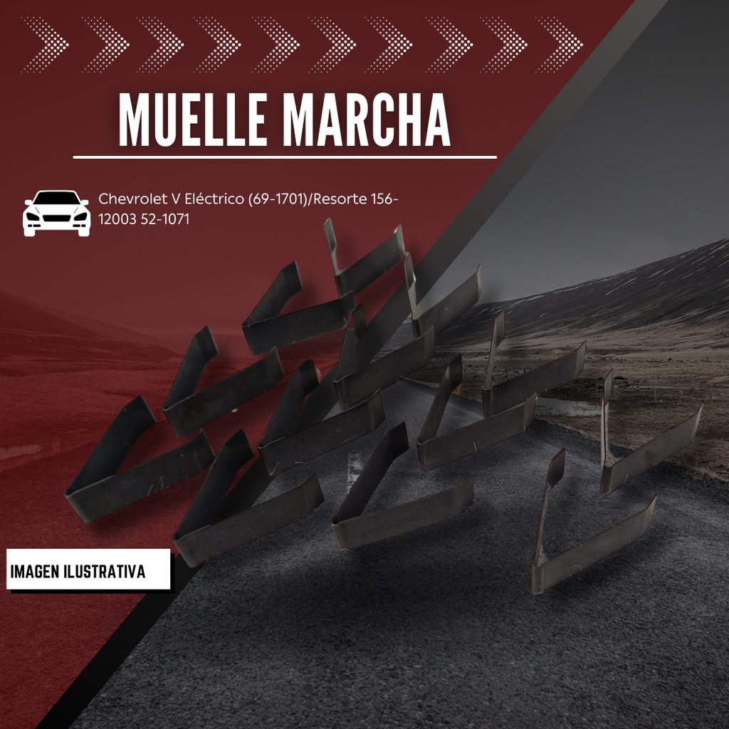 Muelle Para Marcha Chevrolet Tipo V Eléctrico (69-1701) 13p