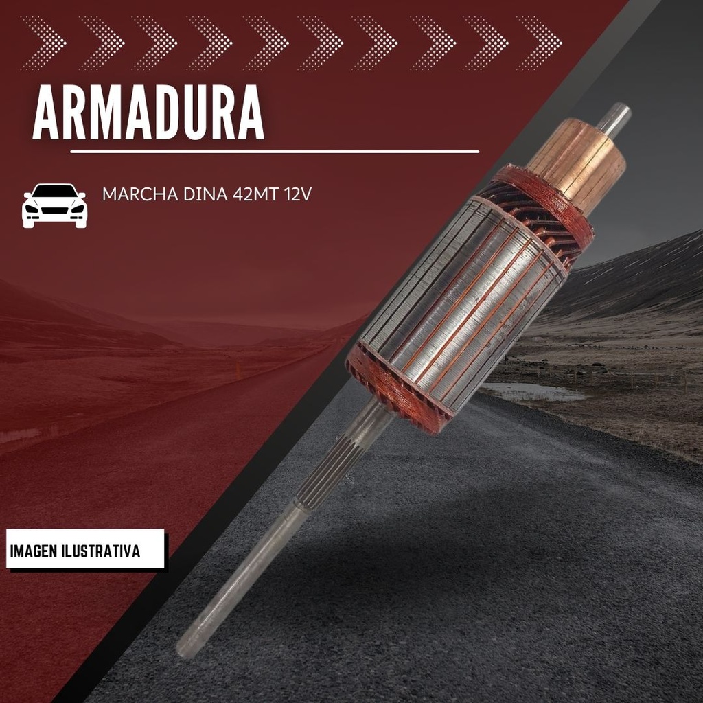 Armadura Marcha Dina  Delco 42mt 12v