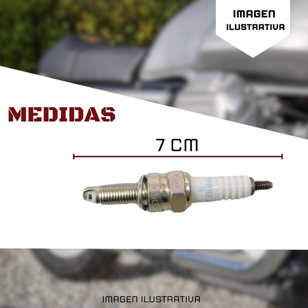 Bujia Ngk Moto Pulsar Iridio Lateral 3521