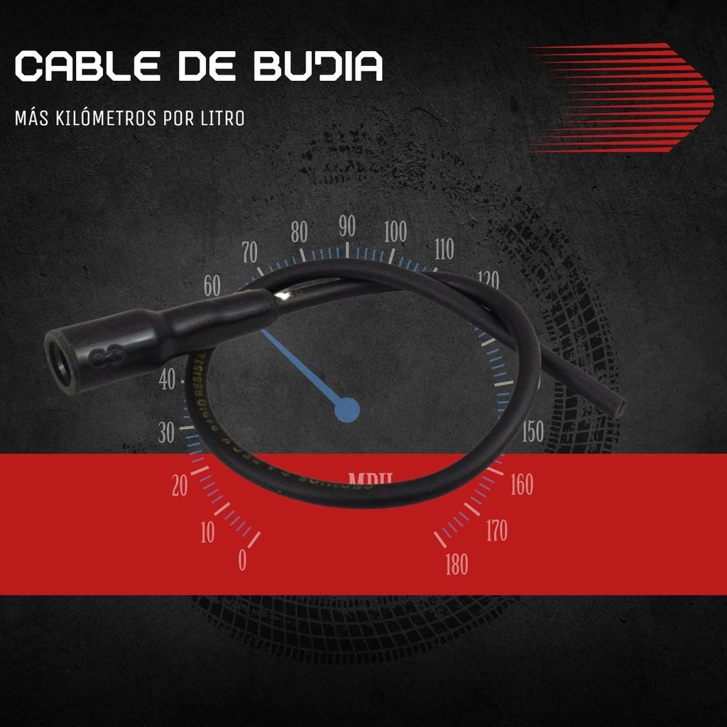 Cable Bujia Para Moto Con Capuchon Recto B8540m1