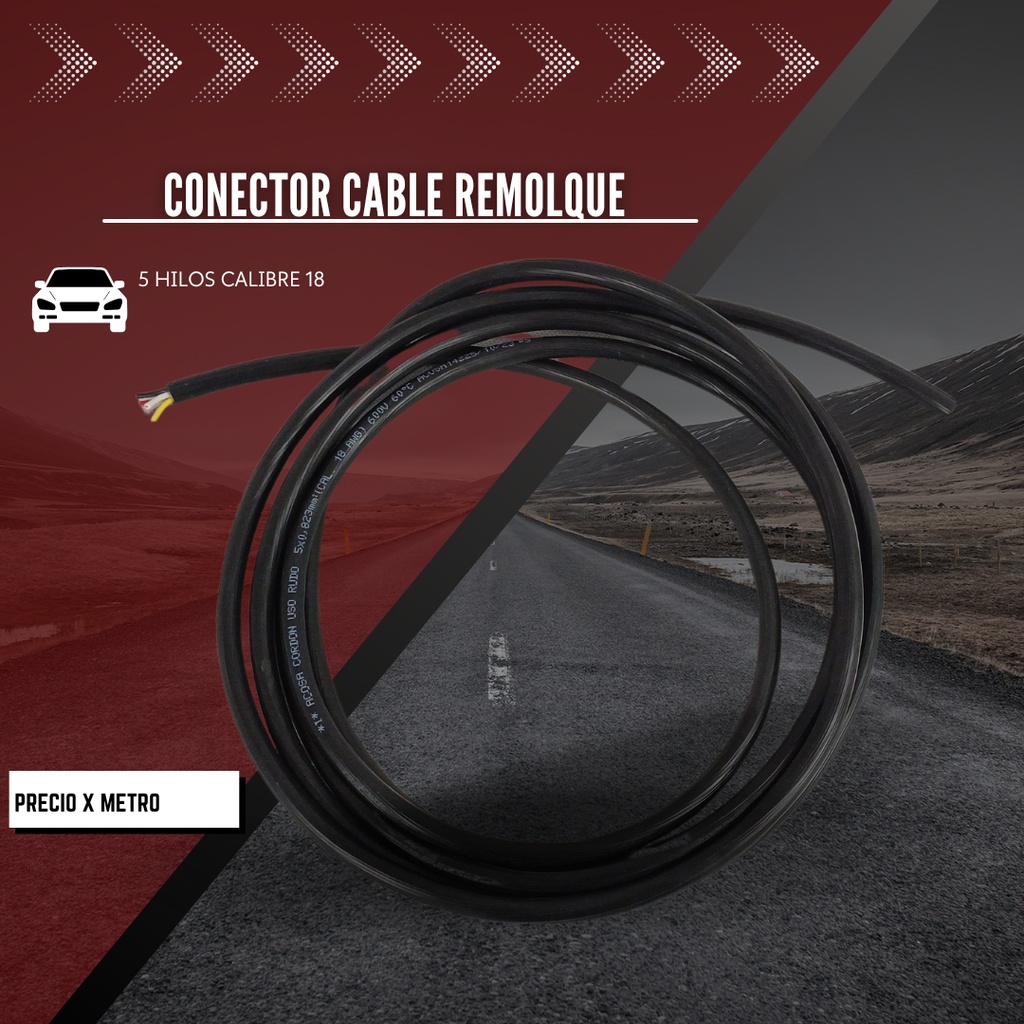 Conector Para Remolque 5 Hilos  Calibre 18
