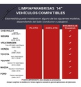 Limpiaparabrisas T/banana Aerodinámico Bronx  Universal 1pza