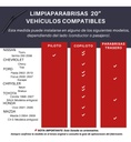 Limpiaparabrisas T/banana Aerodinámico Bronx  Universal 1pza