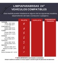 Limpiaparabrisas T/banana Aerodinámico Bronx  Universal 1pza