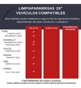Limpiaparabrisas T/banana Aerodinámico Bronx  Universal 1pza