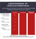 Limpiaparabrisas T/banana Aerodinámico Bronx  Universal 1pza