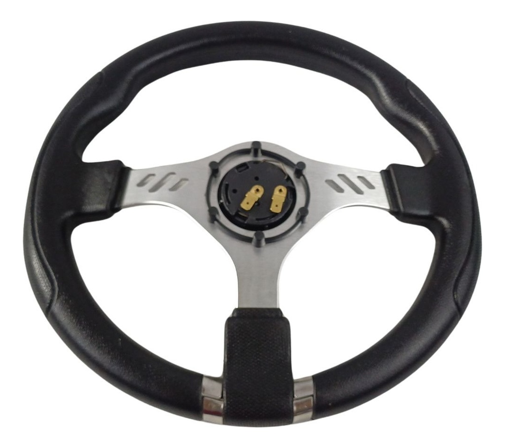 Volante Deportivo Plata/cromo Bronx