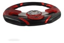 Volante Deportivo Negro/rojo Bronx Con Brujula