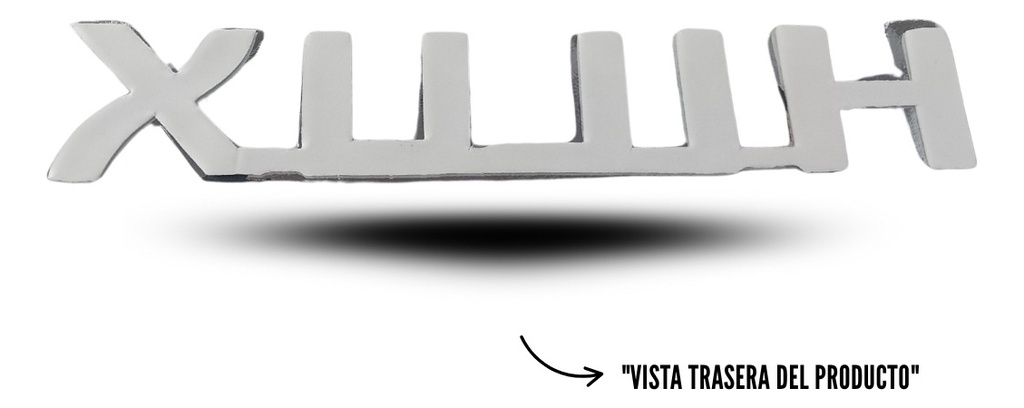 Emblema Letras Toyota Hilux 2006-2011 Cromo 18.5x3.4 Cm