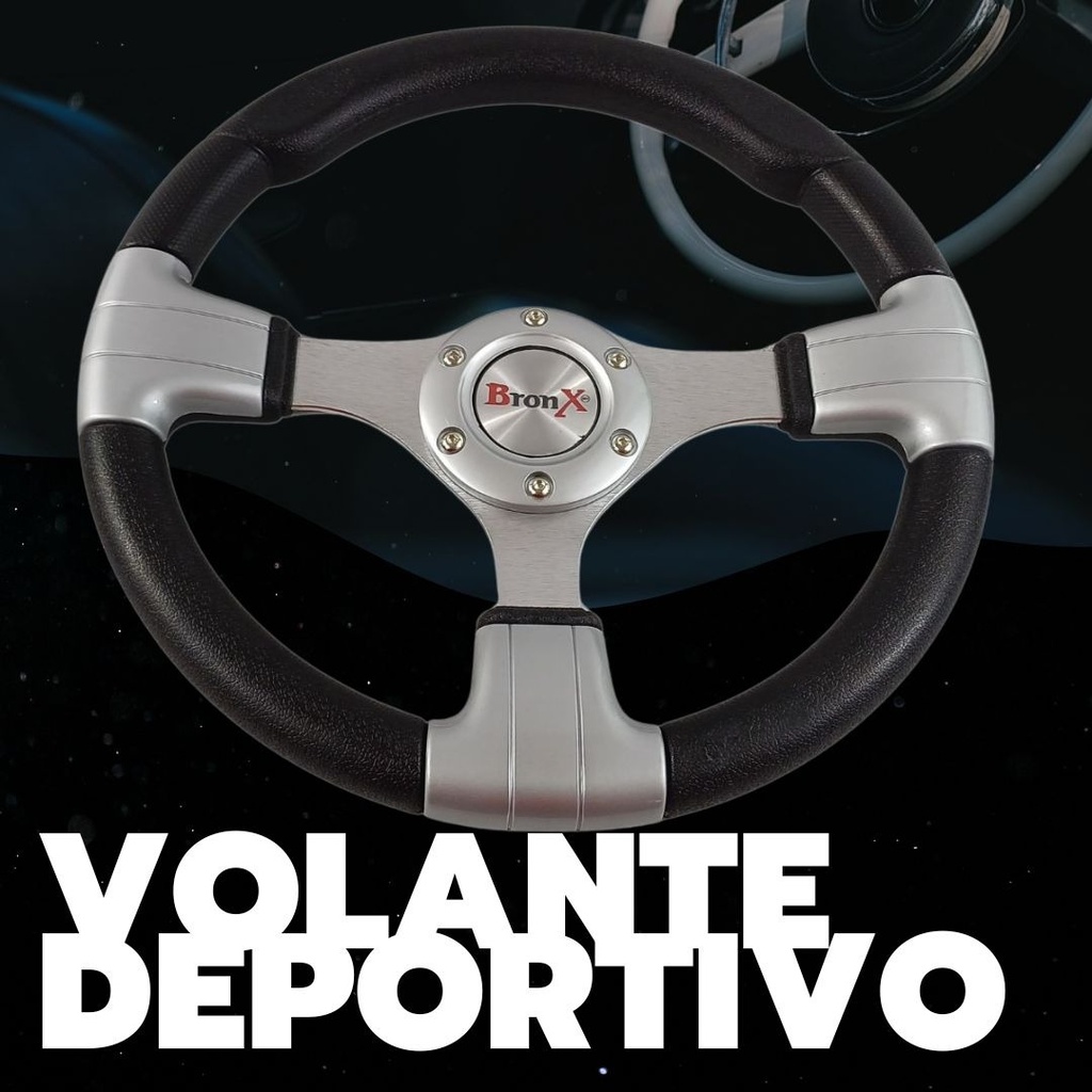 Volante Deportivo Gris Bronx En 3 Diseños Diferentes