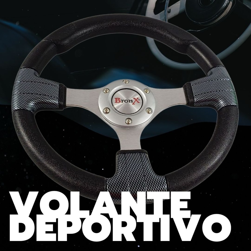 Volante Deportivo Gris Bronx En 3 Diseños Diferentes