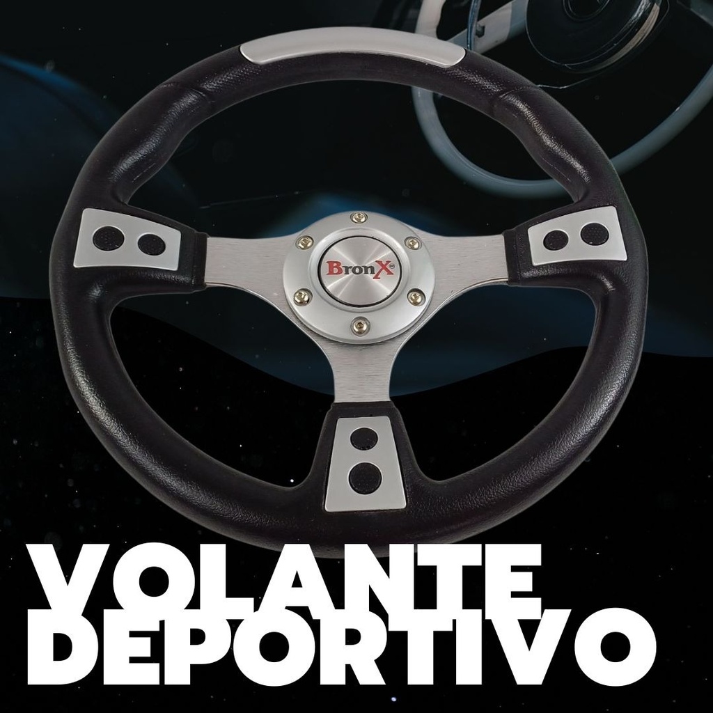 Volante Deportivo Gris Bronx En 3 Diseños Diferentes