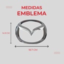 Emblema Escudo Mazda Cx9 18.7x14.9cm Cromo
