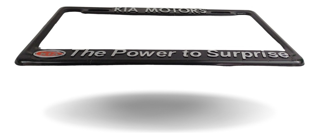 Marco Porta Placa Kia Cromo