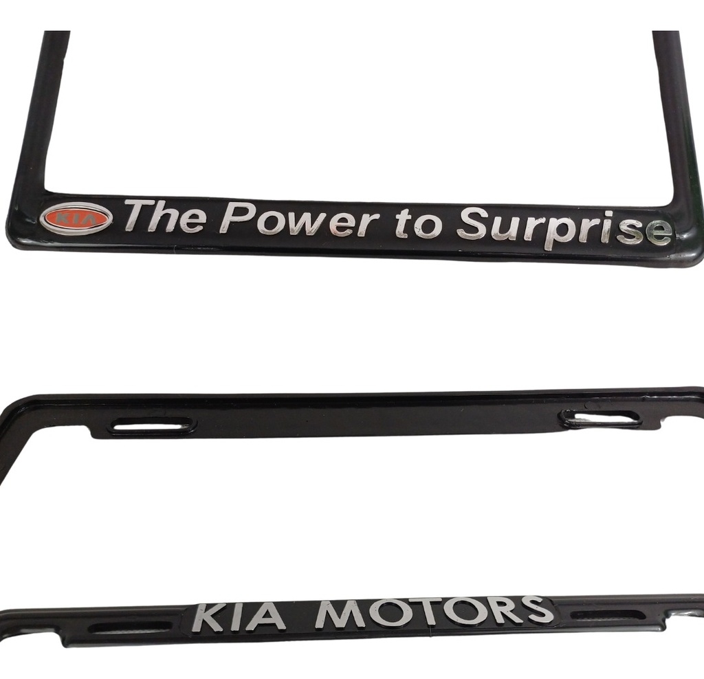 Marco Porta Placa Kia Cromo