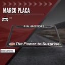 Marco Porta Placa Kia Cromo