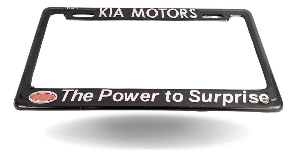 Marco Porta Placa Kia Cromo