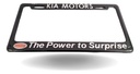 Marco Porta Placa Kia Cromo