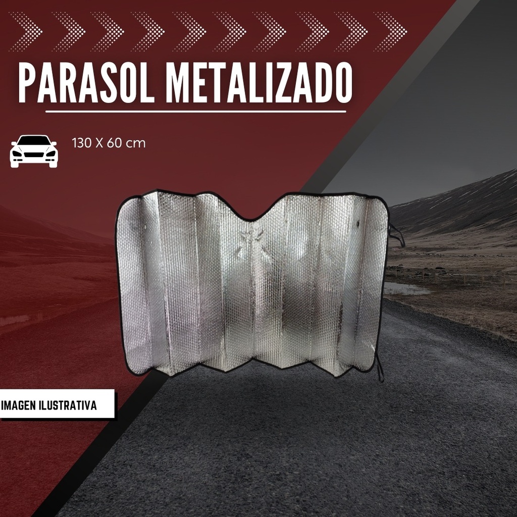 Parasol Metalizado Montañas 130 X 60