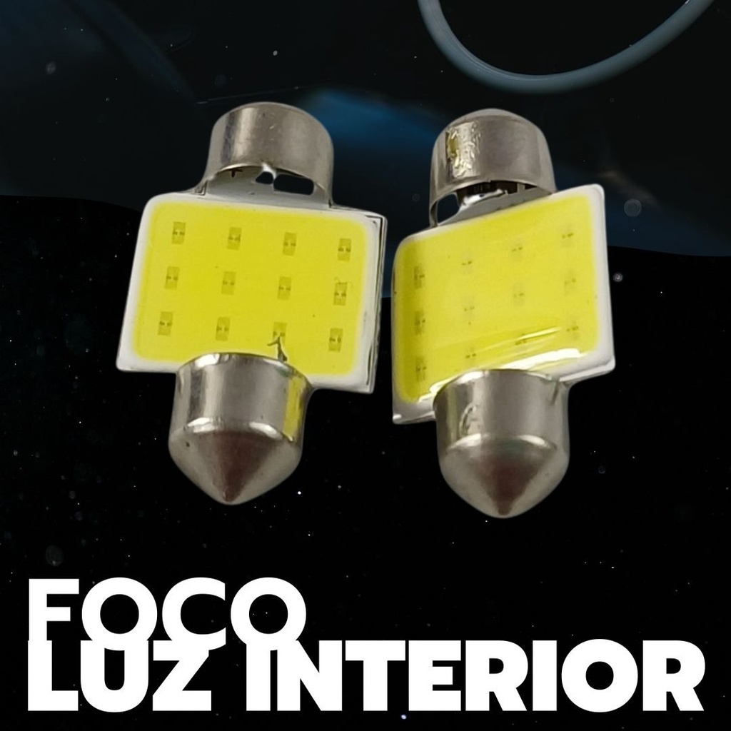 Foco Luz Interior 31mm Cob Blanco 2 Piezas