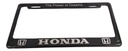 Marco Porta  Placa Honda Cromo 32x17x2.5cm  2 Piezas