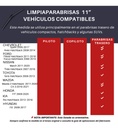 Limpiaparabrisas T/banana Aerodinámico Bronx  Universal 1pza