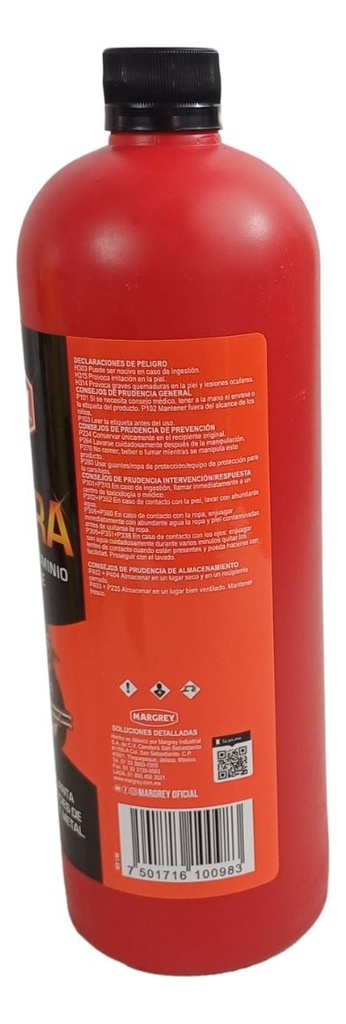 Limpiador Y Abrillantador Aluminio Alumbra 1 Litro Margrey