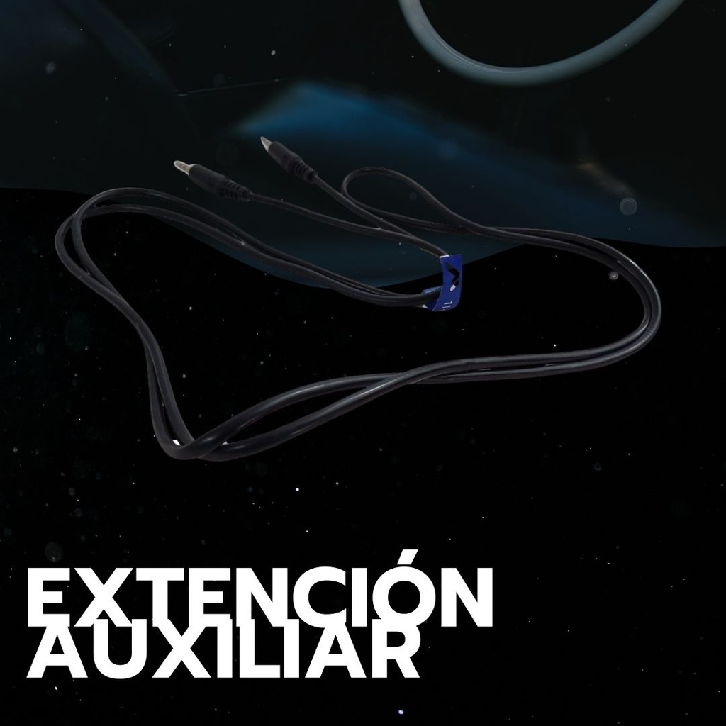 Extencion Auxiliar Pg  3.5 Mm 1.80 M Negro Macho A Macho