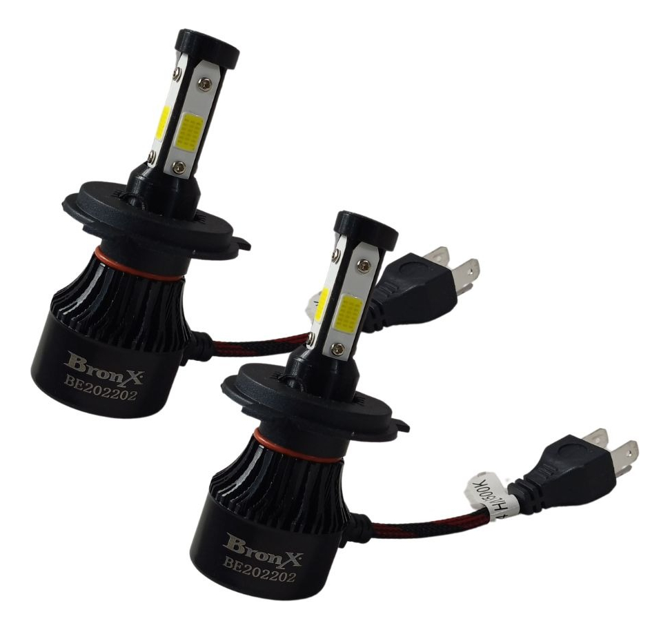 Foco H4 Hid Led 4 Caras 6200 Lum Blanca
