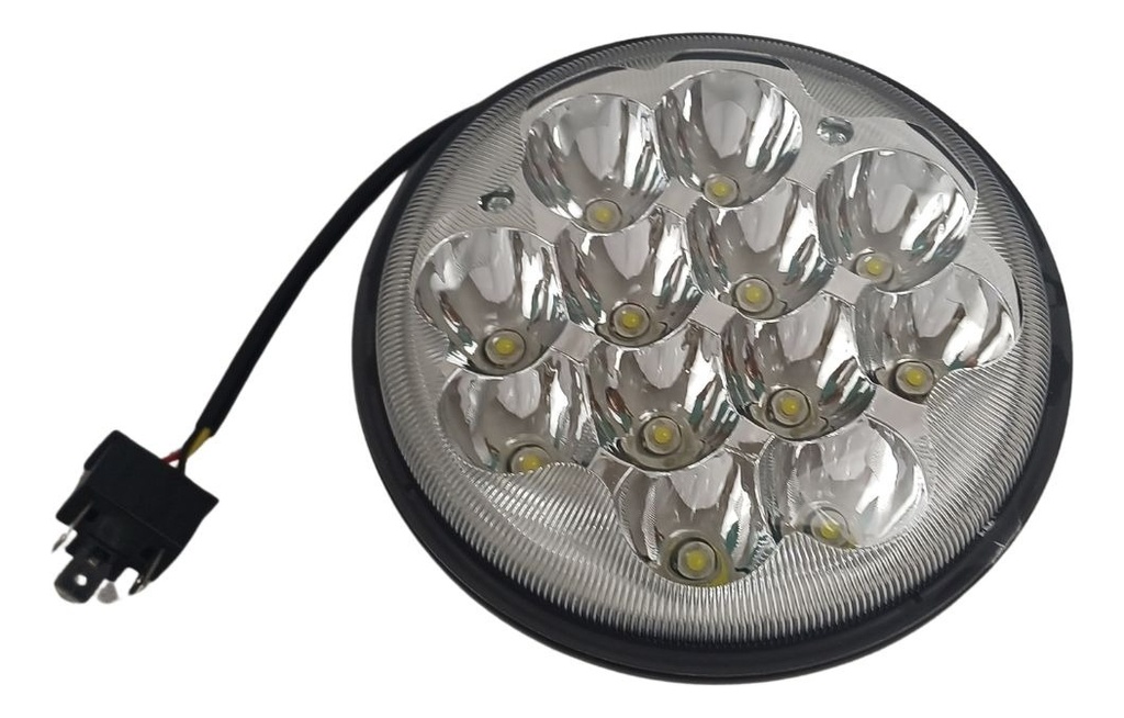 Unidad Redonda Chica H4 12 Led 6 Pulgadas Luz Alta Y Baja 1p