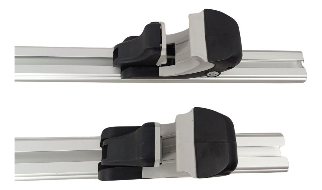 Barra Porta Equipaje P/toldo Aluminio C/llave 130 Cm Gris