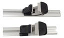 Barra Porta Equipaje P/toldo Aluminio C/llave 130 Cm Gris