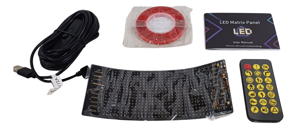 Letrero Pantalla Led Flex Control App Y Bt Conect 7x17cm