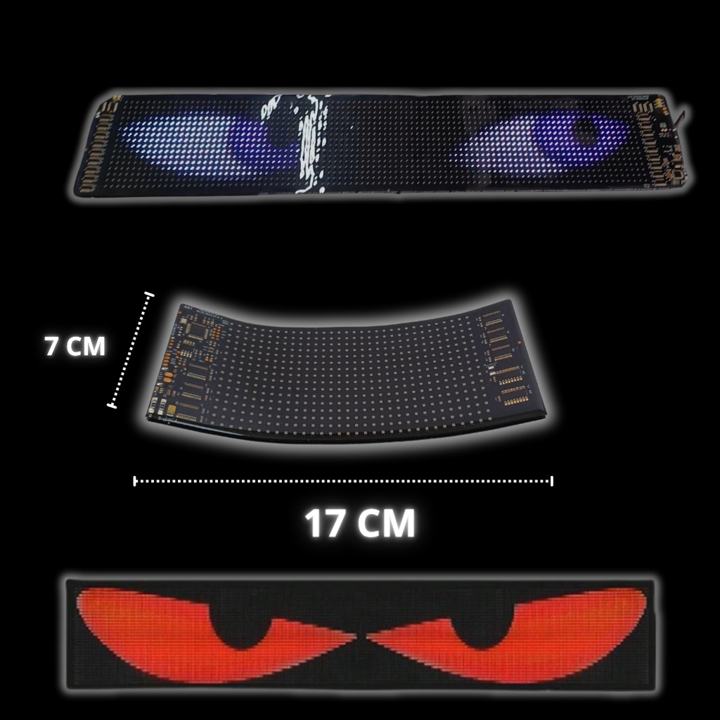 Letrero Pantalla Led Flex Control App Y Bt Conect 7x17cm