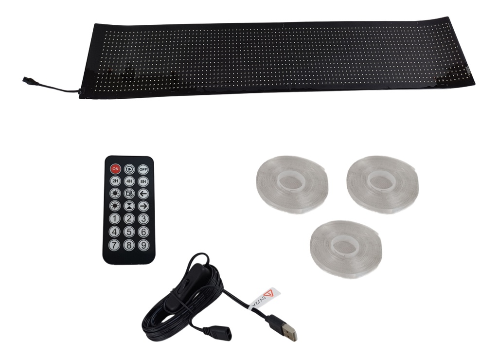 Letrero Pantalla Led Flex Control App Y Bt 19x132.5cm